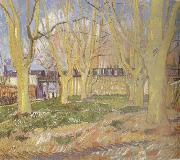 Vincent Van Gogh Avenue of Plane Trees near Arles Station (nn04) oil